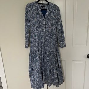 Liberty Floral Button-Front Dress